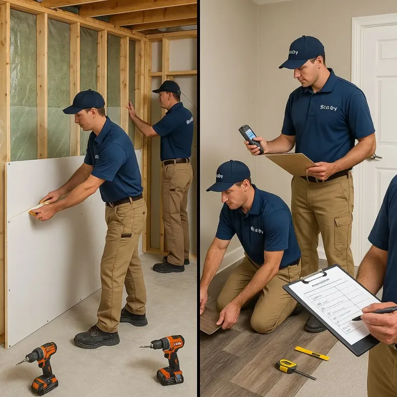 Repairs and Reconstruction process in South Deerfield, MA